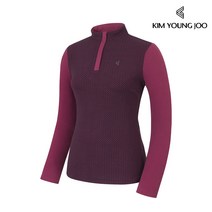 김영주 여성 양면 기모 마이크로 플리스 지그재그 집업 티셔츠 / 후리스 아웃도어 등산 보온 기모티