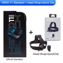 고프로 히어로 11 블랙 액션 카메라 4K 5 3K60 비디오, HeadStrap Bundle_Without Card