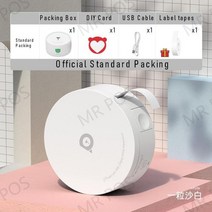 라벨프린터 블루투스라벨기 산업용라벨프린터 PeriPage L1 프린터 미니 포켓 라벨 메이커 스티커 Inkless, 01 White Label Printer