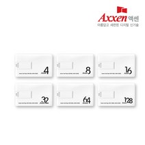 액센 U35 카드형 메모리USB 4GB~128GB [화이트], 16GB