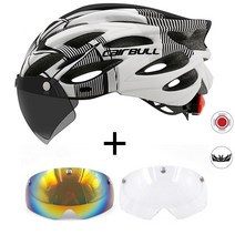 일체형 산악 mtb 도로 자전거 헬멧 통기성 양측 파워 미터 탈착식 승마 Casco Ciclismo 액세서리가있는 자전거, Gray-White