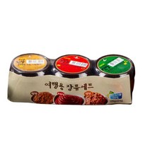 순창 문옥례 여행용 고추장 된장 쌈장 키트 100g x 3개 100% 국내산 휴대용