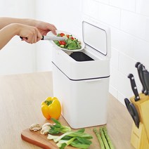 9.5L 작지않은 주방 분리수거 밀폐형 휴지통 Limpio, 단품