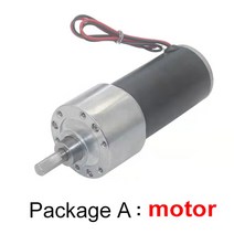 DC 기어 모터 DC 12V 24V 고 토크 금속 관형 기어 박스 감속 모터 웜, 10 12V 1270rpm_05 Set E