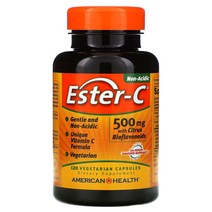 American Health Ester-C 아메리칸 헬스 에스터-C 500mg 시트러스 바이오플라보노이드 120타블렛