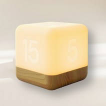 주사위 모양 타이머 무드등 아기 수유등, 4개