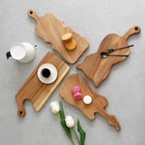 레인트리 플레이팅 도마 4type 통원목 주방 우드 인테리어 소품 디자인 아이디어 상품, 고양이