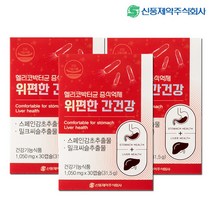 신풍제약 위편한 간건강 3박스(3개월) 헬리코박터균 증식억제 밀크씨슬, 3박스
