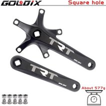 Litepro접이식 자전거 크랭크 BMX 사각 구멍 넓고 좁은 톱니 485052545658T 싱글 디스크 스퀘어 홀 스프로킷, Black TRT Crank+56T