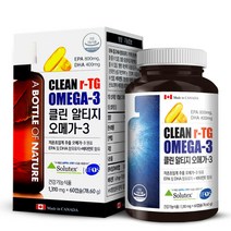 초임계 알티지 오메가3 솔루텍스 캐나다 3세대 멸치 엔초비 RTG 클린 오메가3 저온초임계 비린내없는 냄새없는 퓨어 알티지오메가3 60캡슐 1200mg 어바틀 오브네이처, 1개