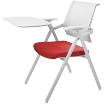 교회 의자 예배 접이식 플라스틱 일체형 미니 강의실 수강용 회의실 강당, 연두