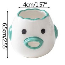 만화 닭 계란 흰색 분리기 계란 노른자 단백질 필터 계란 홀더 세라믹 베이킹 도구 주방 액세서리, Green