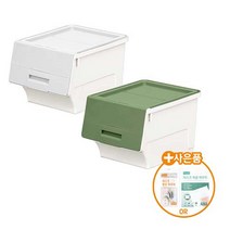 [리빙앤트리] 펠리컨박스 플라스틱 리빙박스 정리함 중형 44L 1P, 그린, 1개