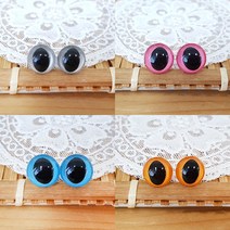 [태양이네] 인형눈/캣아이/컬러눈, 와셔1번_1쌍(14mm미만), 03.캣아이_라임_12mm