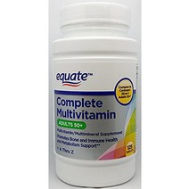 Equate Complete 멀티비타민 성인 50 A Thru Z 125ct 센트럼 실버 성인 50세 이상 비교