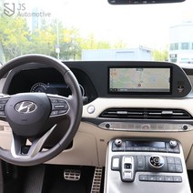 JS automotive 현대 팰리세이드 센터페시아 공조기 네비게이션 패널 카본 데칼 스티커 기스방지 자동차 용품, 헤어라인실버무광