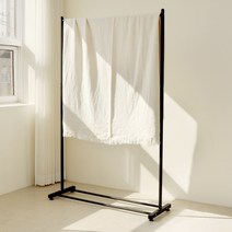 여기상사 얇은 검은 의류 행거 사각 작은 옷가게디피 행가 60cm