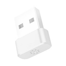다기능 스마트 미니 USB 마이크 언어 번역기 검색 및 게임 데스크탑 PC 노트북 웹 채팅 스튜디오 음성 비즈니스, 하얀색, 22x16x7mm, 합금