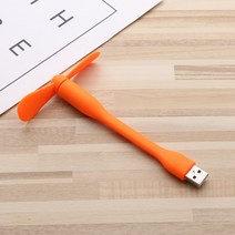 Xiaomi 미니 USB 팬 보조베터리 휴대용 퍼스널 컴퓨터 PC AC 충전기 손 여름 가제트를위한 가동 가능한 구, 05 Orange, 한개옵션1