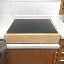 인덕션 전기레인지 케이스 받침대 다이 프레임 빌트인 전용 매립형 모든 모델 가능 원목 맞춤 주문제작, 높이 15cm이하, 화이트색상
