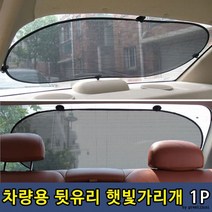 차량용 햇빛가리개 뒷유리, 뒷유리 단일, 1개, 블랙