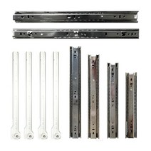 서랍레일 총모음전 슬라이드레일 싱크대서랍 철레일 2단 3단 볼레일 광폭, 07. 3단 광폭 댐핑볼레일, 500mm