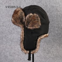 특대형 겨울 남자모자 에스키모 스키 스노우보드 대두모자 방한용품 블랙 브라운