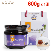 국내산 3년근 황금 약 도라지청 쌀조청 함유 해썹 인증 명절 부모님 어르신 거래처 선물 수수홈홈사은품, 1개, 600g