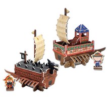 에브리데이쇼핑거북선 판옥선 배 조립 모형 DIY 만들기 나무조립모형 공작재료 나무DIY조립 종이모형 만들기놀이+dpqmflepdl, 골라주세요@거북선