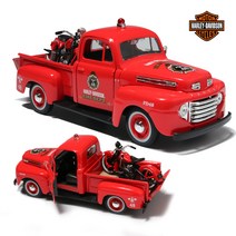마이스토 할리데이비슨 모터사이클 픽업세트 포드트럭 레드 1:24 Ford F-1 Pickup / 1:24 1936 EL