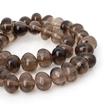 [5481-05]원석 못난이옥론델 11x12mm 연수정 반줄(약26-28개)