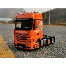 모형트레일러 다이캐스트 자동차모형1/32 ACTROS MP4 트랙터 트레일러 펜트 합금 주조 트럭 자동차 모델 컬, 02 Orange Front