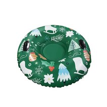 눈썰매 얼음썰매 등받이눈썰매 노루딕썰매 썰매날 썰매 눈사람 pvc 썰매튜브링, 연한 초록색