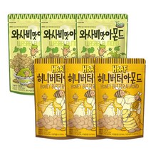 HBAF 아몬드 허니버터 130g*3개 + 와사비맛 130g*3개, 1개