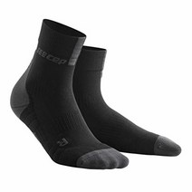 CEP 압박 동물 미드 컷 양말 화이트/블랙 남성용 III, 3, Ankle Black/Grey