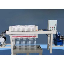 필터프레스 유압 벨트 여과기 오물 탈수기 고액 분리, 3개의 평면 반자동 수동 풀 플레이트 12개