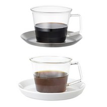 킨토 캐스트 드링크 커피 컵앤소서 220ml 2타입, 220ml 스텐인레스