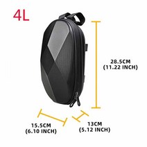 전동킥보드 부품 범용 전기 스쿠터 헤드 핸들 가방 EVA 하드 쉘 가방 샤오미 M365 ES1 ES2 ES3 ES4 전기 스, 01 4L_02 미국