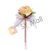 SY몰 장미 볼펜 피치 판촉용볼펜 판촉볼펜 사은품볼펜