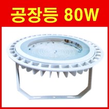 LED 공장등 150W 120W 100W 80W 200W 방수 브라켓 벽부등 천장고리형 할로겐 400W대체 원형투광등 냉동창고 물류센터 체육관 공장전구, 80W 브라켓 갓 포함