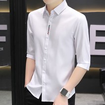 Momolatti 남성용 구김 없는 링클프리 베이직 나카소데 셔츠