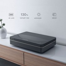 LCD빔프로젝터changhongv8s 4k 레이저 프로젝터 ultrashort 4000ansi 루멘 홈 시어터 4k uhd android9.0 프로젝터 with memc hdr, 색상2