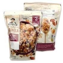 QUAKER 퀘이커 그래놀라 오트 허니 레이진&아몬드 시리얼 978g, 퀘이커 그래놀라 978g x 1개(낱개)