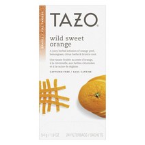 타조 티 24개입, 54g, 와일드 스위트 오렌지 카페인 프리 (Wild Sweet Orange), 1개