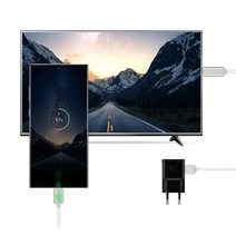 C타입 HDMI 미러링 케이블 스마트폰 충전 포트 지원 MHL 넷플릭스 왓차 TV 연결 삼성 DEX 호환 4K UHD