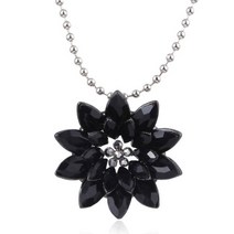 모스부호목걸이 michel jone black dahlia 목걸이 빈티지 꽃 스탈 구리 합금 펜던트 목걸이 with bead chain jewelry movie 팬 선물