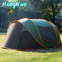 HongNuo 옥외 거실형텐트 5-8사람, 3-4, 다크그린