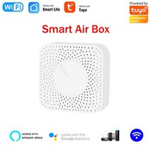 공기질측정기 이산화탄소 Tuya Wifi 스마트 에어 박스 포름 알데히드 VOC/CO2/PM2.5/온도 습도 6 In 1 센서, CHINA, Wifi Box 01