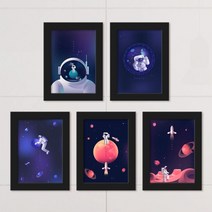 아트박스/꾸밈 it118-우주속으로_액자세트