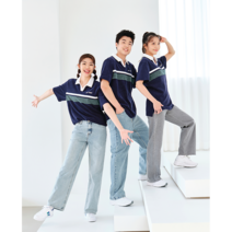 (예약판매)요넥스 티셔츠 2023SS 231TS053U DARK NAVY 남여공용 카라티 배드민턴 티셔츠 오남스포츠